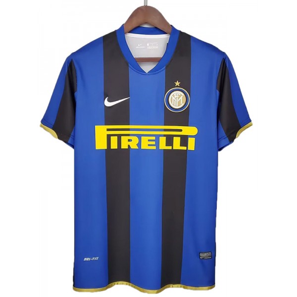 Inter Milan domicile maillot de football rétro maillot match premier maillot de football sportswear pour hommes 2008-2009 