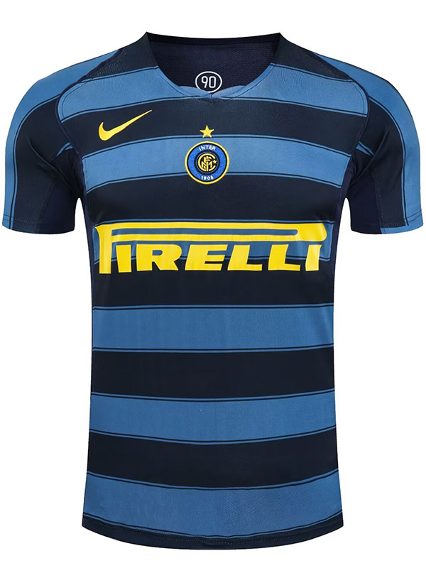 Inter milan troisième maillot hommes 3ème uniforme football tops kit sport maillot de football 2004-2005