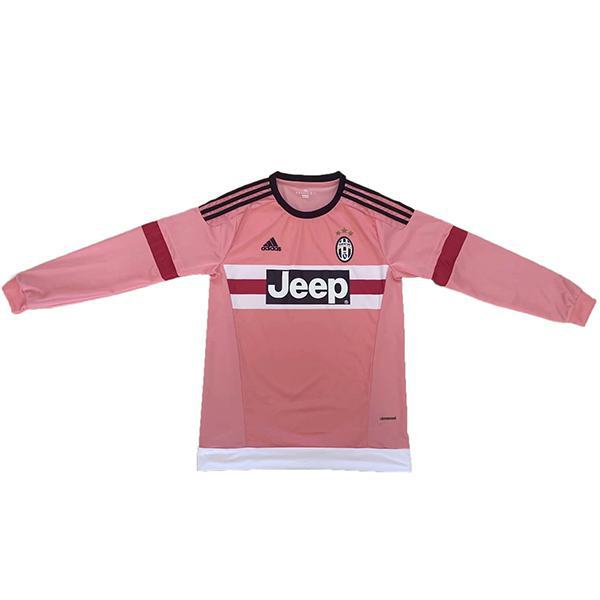 Juventus Away Maillot de football rétro à manches longues Sportswear Deuxième maillot de football pour hommes T-shirt de sport de football 2015-2016