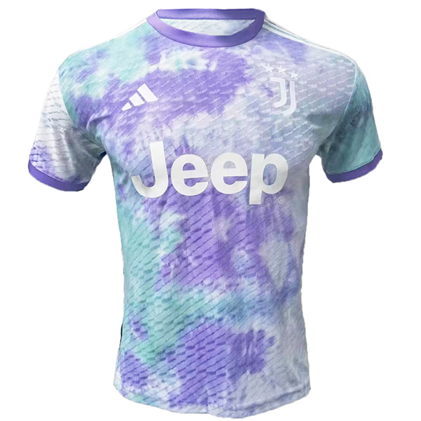 Juventus édition spéciale maillot édition du joueur violet blanc uniforme de football kit de football de vêtements de sport pour hommes en tête chemise de sport 2023-2024