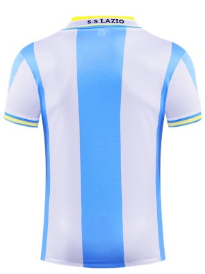 Lazio maillot domicile européen uniforme de football vintage premier kit de football pour hommes hauts chemise de sport 1999-2000