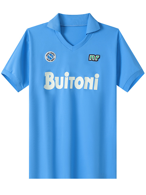 Napoli domicile maillot rétro uniforme de football premier maillot de football de sport pour hommes 1986-1987