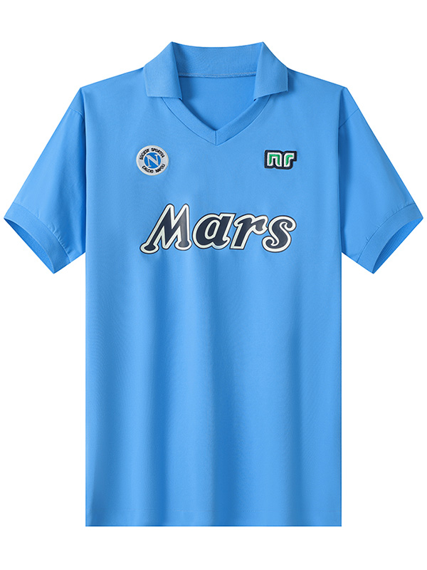 Napoli maillot rétro domicile uniforme de football premier maillot de football de sport pour hommes 1988-1989