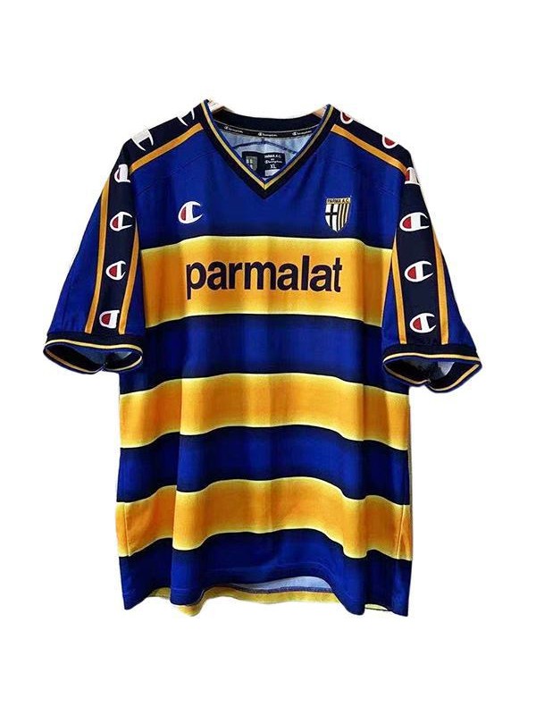 Parma Maillot de foot rétro vintage Away maillot match deuxième maillot de football sportswear homme 2001-2002
