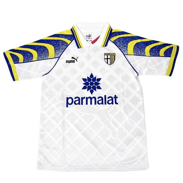 Parme maillot de football rétro maillot match maillot de football blanc sportswear homme 1995-1997