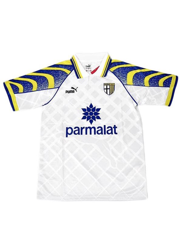 Parme maillot de football rétro maillot match maillot de football blanc sportswear homme 1995-1997