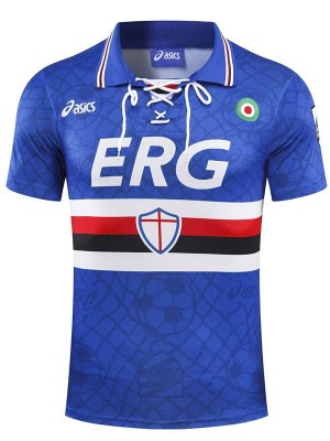 Sampdoria domicile maillot rétro uniforme de football vintage premier maillot de football sportswear pour hommes 1994-1995