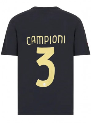 SSC napoli champion édition maillot noir uniforme de football vêtements de sport pour hommes kit de football hauts chemise de sport 2023-2024