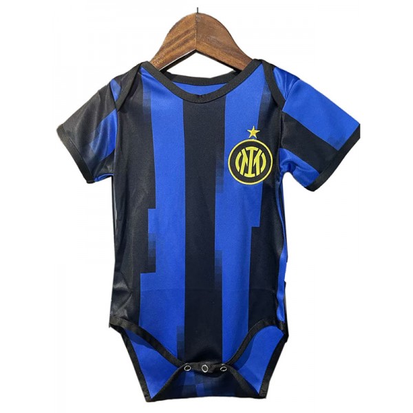 Inter milan maison bébé onesie mini nouveau-né body vêtements d'été combinaison une pièce 2023-2024