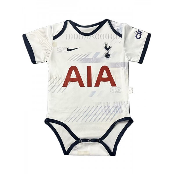Tottenham hotspur home bébé onesie mini body nouveau-né vêtements d'été combinaison une pièce 2023-2024