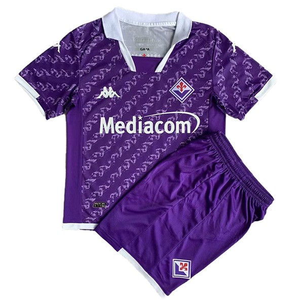 ACF Fiorentina maillot domicile enfant   enfants de football premier maillot de football mini uniformes de jeunesse 2023-2024