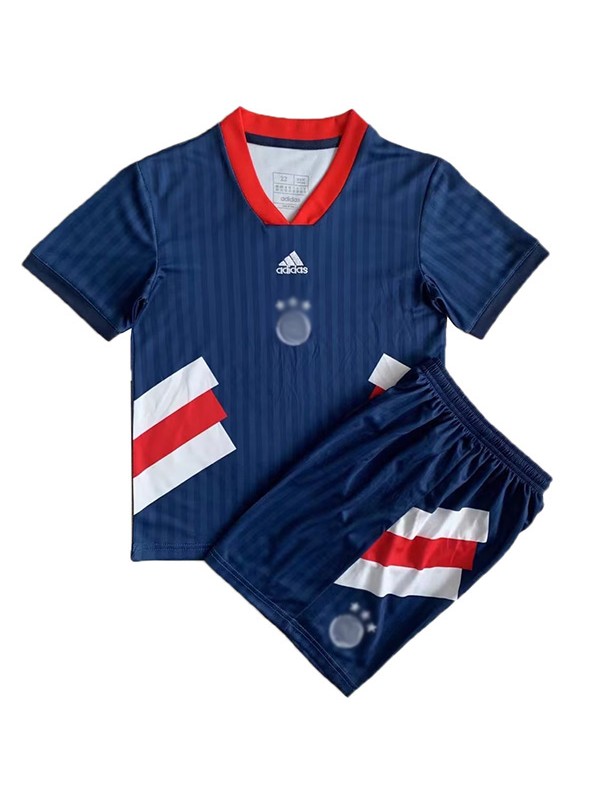 Ajx spécial enfants maillot de football kit enfants marine football mini chemise jeunes uniformes 2023-2024