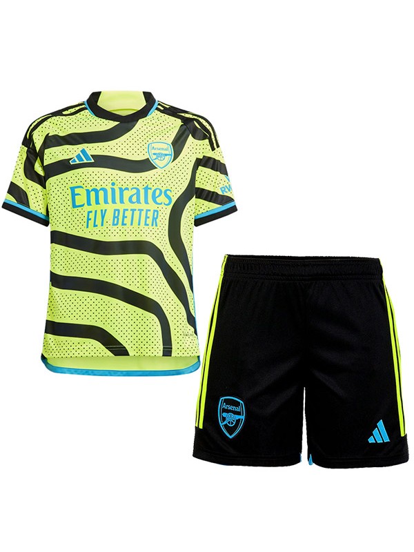 Arsenal extérieur maillot de football pour enfants kit de football pour enfants deuxième mini-chemise de football uniformes pour jeunes 2023-2024