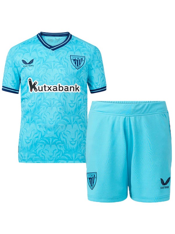 Athletic Bilbao maillot de football pour enfants à l'extérieur kit de football pour enfants deuxième mini-chemise de football uniformes pour jeunes 2023-2024
