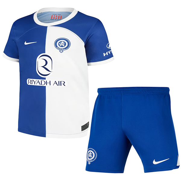 Atlético de Madrid maillot pour enfants 120 anniversaire kit enfants bleu football mini chemise uniformes de football pour jeunes 2023-2024