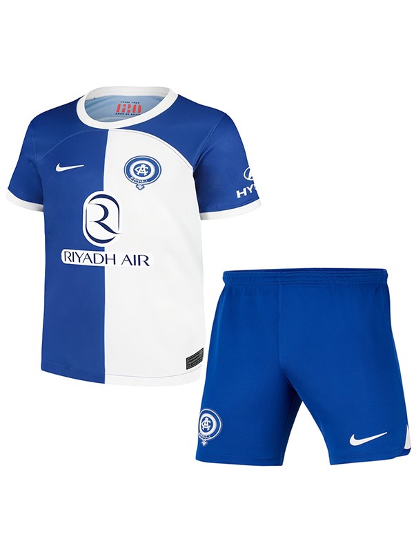 Atlético de Madrid maillot pour enfants 120 anniversaire kit enfants bleu football mini chemise uniformes de football pour jeunes 2023-2024