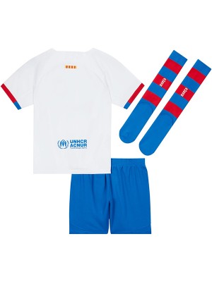 Barcelona maillot extérieur kit de football enfants deuxième mini-chemise de football uniformes pour jeunes 2023-2024