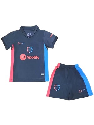 Barcelona maillot enfant extérieur kit de football enfants deuxième mini-chemise de football uniformes pour jeunes 2024-2025