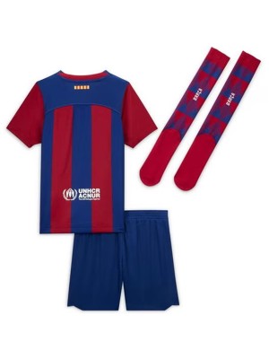 Barcelona maillot domicile enfant kit de football enfants football première chemise uniformes de jeunesse 2023-2024