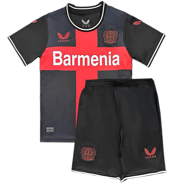 Bayer 04 Leverkusen domicile maillot de football pour enfants kit de football pour enfants premier maillot de football mini uniformes pour jeunes 2024