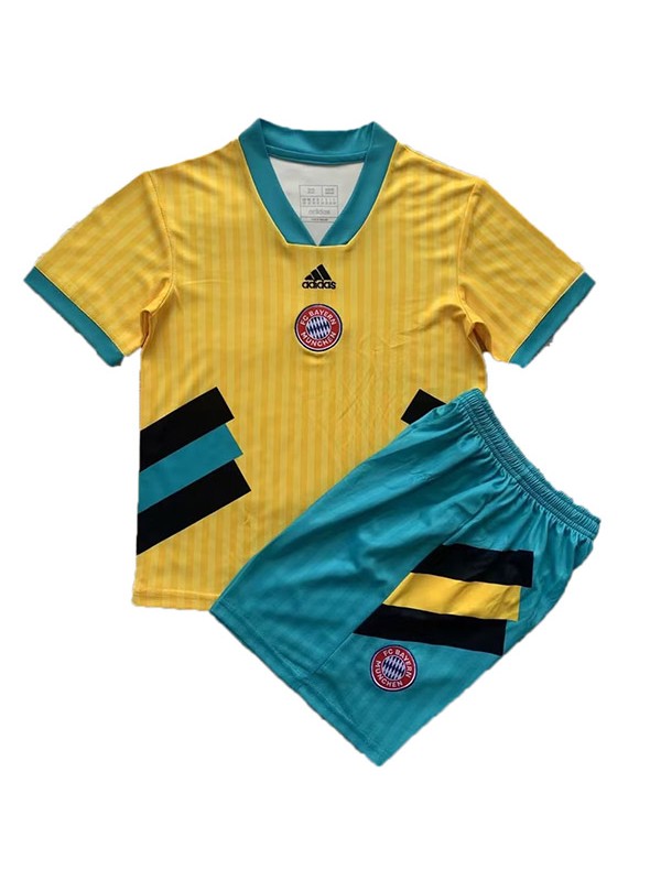 Bayern Munich spécial enfants kit de football maillot enfants jaune football mini chemise jeunes uniformes 2023-2024