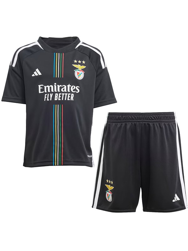 Benfica maillot de football pour enfants à l'extérieur kit de football pour enfants deuxième mini-chemise de football uniformes pour jeunes 2023-2024