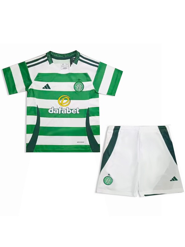 Celtic maillot enfant domicile kit de football enfants premier mini-shirt de football uniformes pour jeunes 2024-2025