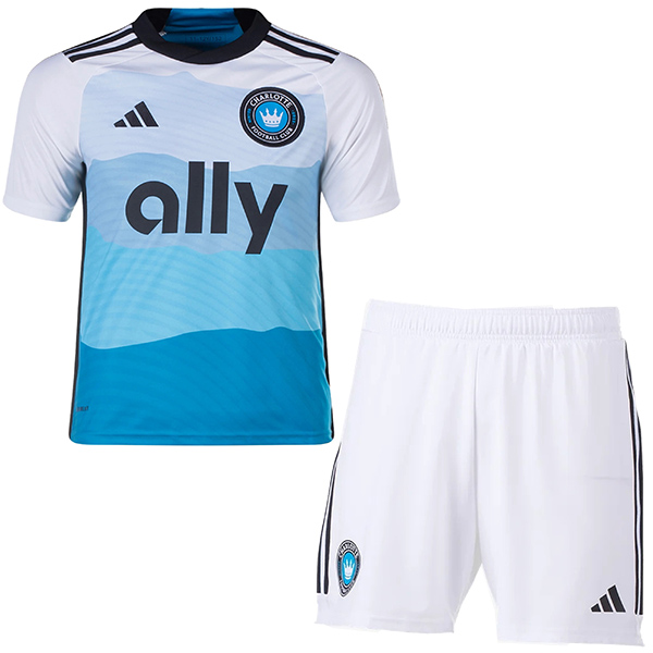 Charlotte maillot enfant domicile kit de football enfants premier mini-chemise de football uniformes pour jeunes 2024-2025