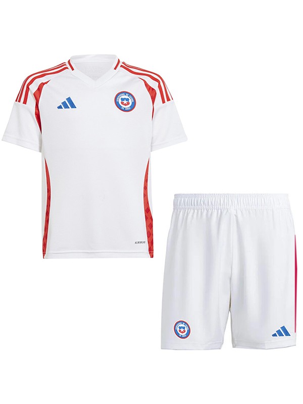 Chile maillot enfant extérieur kit de football pour enfants deuxième mini-maillot de football uniformes pour jeunes coupe Euro 2024