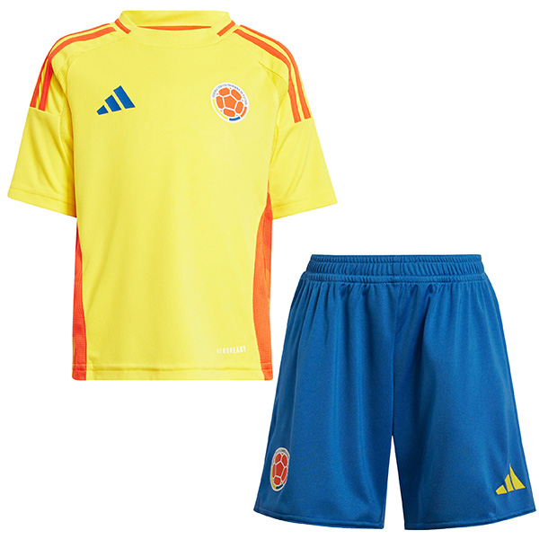 Colombia maillot enfant domicile kit de football premier maillot de football pour enfants mini uniformes pour jeunes 2024-2025