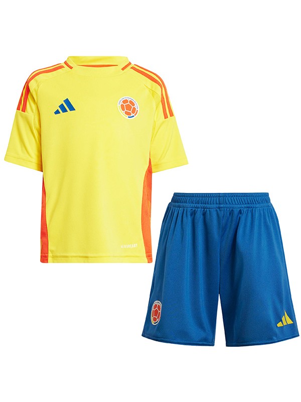 Colombia maillot enfant domicile kit de football premier maillot de football pour enfants mini uniformes pour jeunes 2024-2025