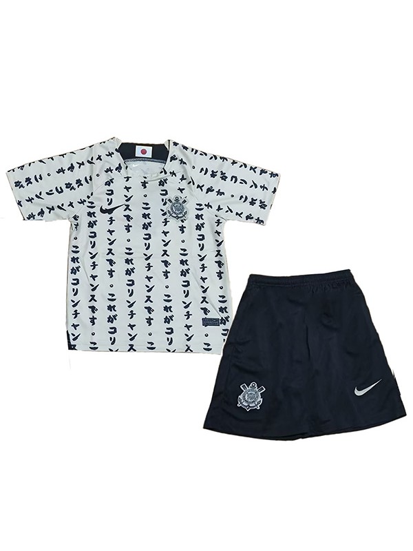Corinthians troisième maillot de football pour enfants kit enfants 3ème maillot de football mini uniformes de jeunesse 2023-2024