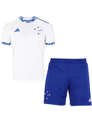 Cruzeiro maillot de football pour enfants à l'extérieur kit de football pour enfants deuxième mini-chemise de football uniformes pour jeunes 2024-2025