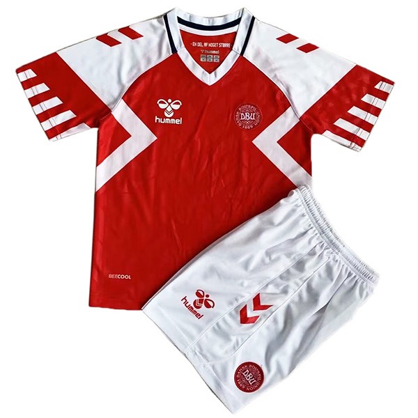 Danemark domicile enfants maillot de football kit enfants premier maillot de football mini uniformes de jeunesse 2023-2024