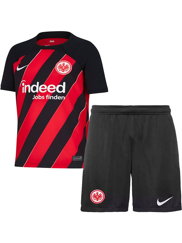 Eintracht frankfurt maillot enfant domicile kit de football enfants premier mini-chemise de football uniformes pour jeunes 2023-2024