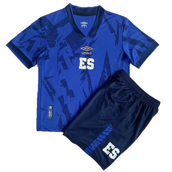 El Salvador maison enfants maillot de football kit enfants premier maillot de football mini uniformes de jeunesse 2023-2024