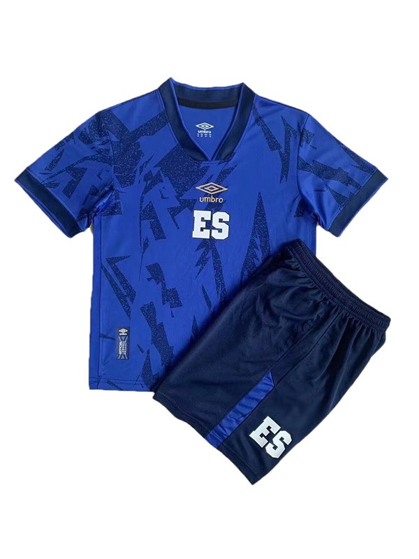 El Salvador maison enfants maillot de football kit enfants premier maillot de football mini uniformes de jeunesse 2023-2024