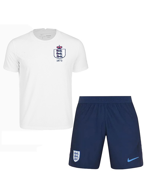 England maillot enfant spécial anniversaire 150 ans Kit de football pour enfants mini-chemise de football blanche uniformes pour jeunes 2023