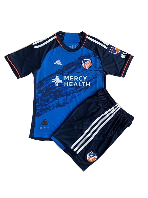 FC Cincinnati home kit de football pour enfants jersey enfants premier maillot de football mini uniformes de jeunesse 2023-2024