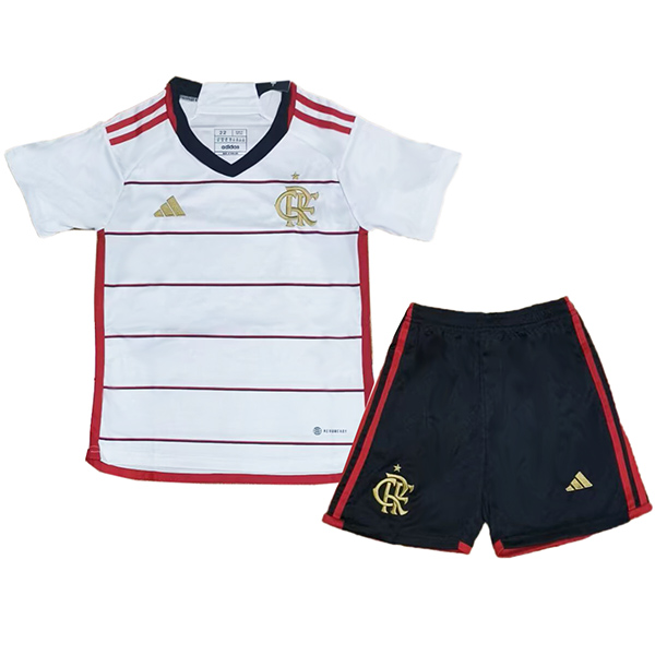 Flamengo loin enfants maillot de football kit enfants deuxième football mini chemise jeunes uniformes 2023-2024