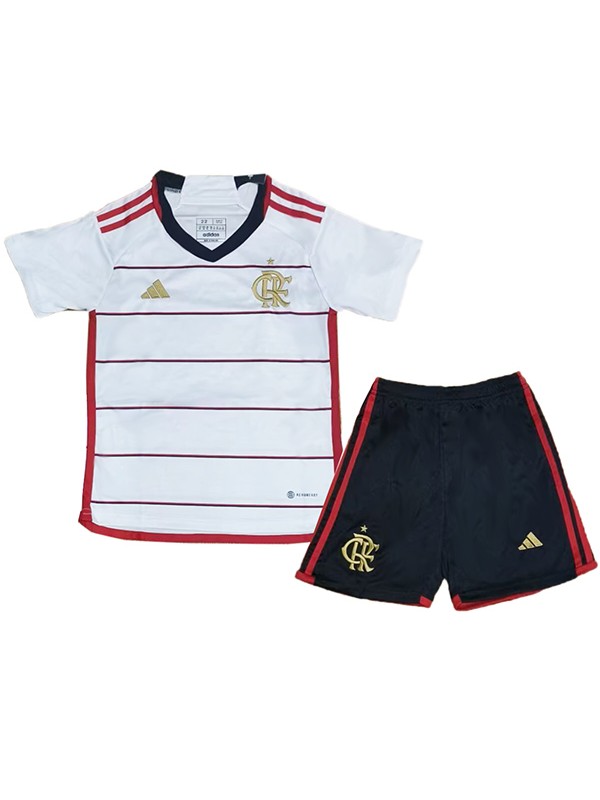 Flamengo loin enfants maillot de football kit enfants deuxième football mini chemise jeunes uniformes 2023-2024