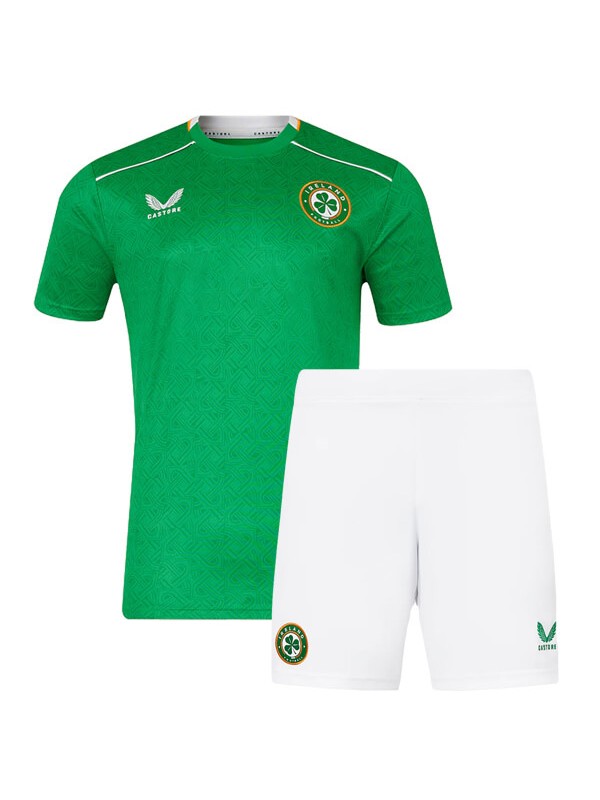 Ireland maillot enfant domicile kit de football premier maillot de football pour enfants mini uniformes de jeunesse Coupe d'Europe 2024
