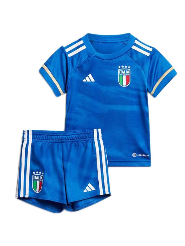 Italy tenue enfant domicile Italie enfants de football premier maillot de football mini uniformes de jeunesse 2023-2024
