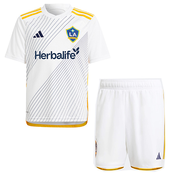 LA Galaxy maillot enfant domicile kit de football enfants premier mini-chemise de football uniformes pour jeunes 2024-2025