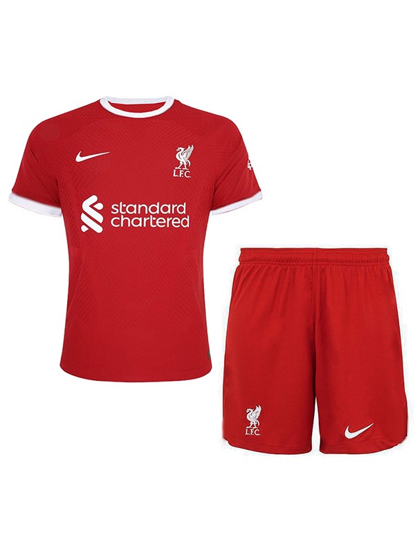 Liverpool tenue enfant domicile enfants de football premier maillot de football mini uniformes de jeunesse 2023-2024