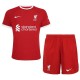 Liverpool tenue enfant domicile enfants de football premier maillot de football mini uniformes de jeunesse 2023-2024