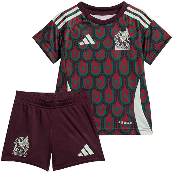 Mexico maillot enfant domicile Kit de football pour enfants premier mini-maillot de football uniformes pour jeunes coupe Euro 2024