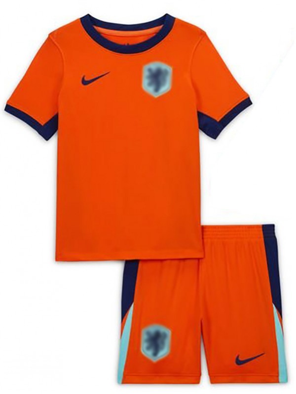 Nethlands maillot enfant domicile kit de football pour enfants premier mini-chemise de football uniformes pour jeunes 2024
