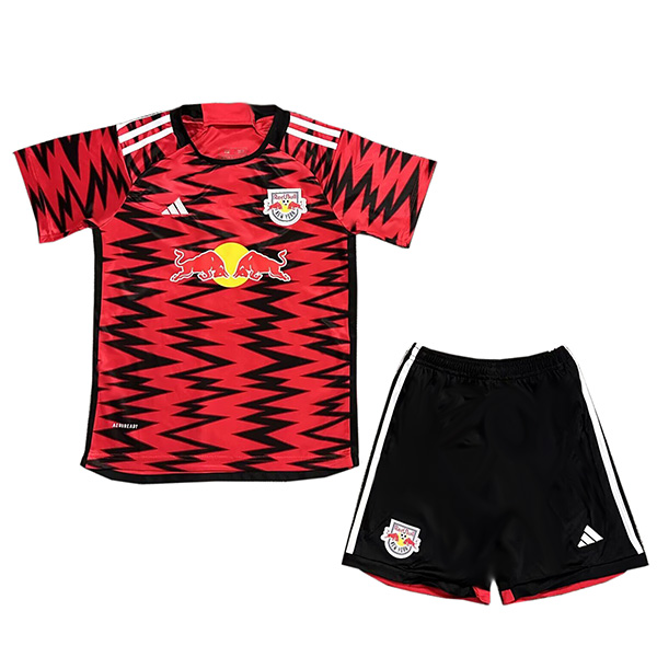New York Red Bulls domicile maillot de football pour enfants kit de football pour enfants premier mini-chemise de football uniformes pour jeunes 2024-2025