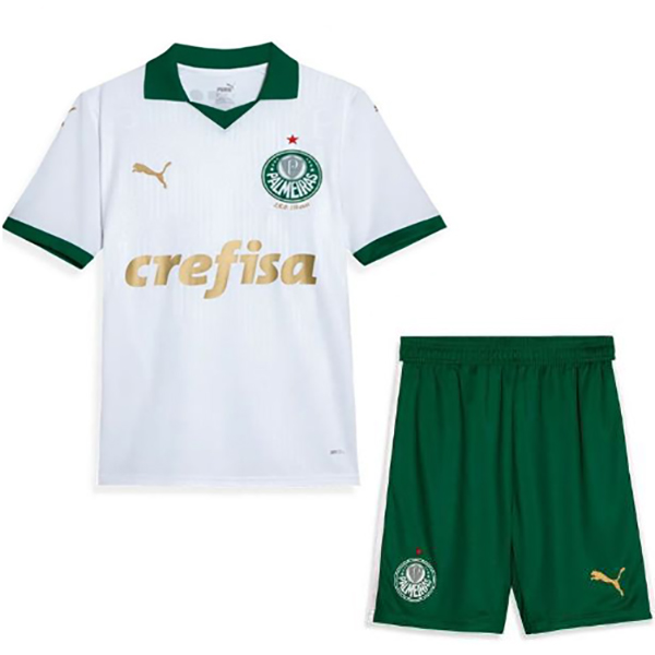 Palmeiras extérieur maillot de football pour enfants kit de football pour enfants deuxième mini-chemise de football uniformes pour jeunes 2024-2025